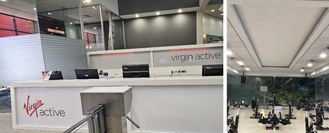 Premium lighting at the new Virgin Active gym in George