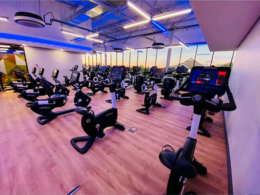 Signature lighting for Planet Fitness