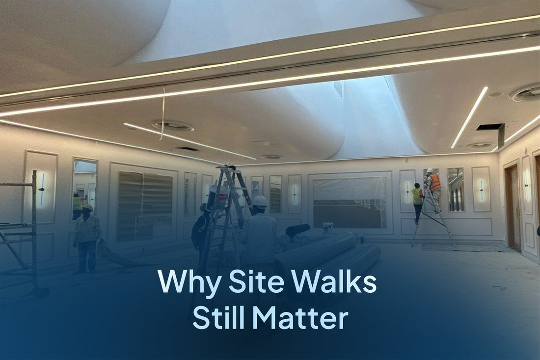 Lighting design versus site reality: why site walks still matter